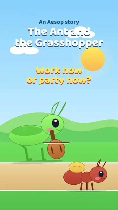 The Ant and the Grasshopper, an animated reel about preparing ahead