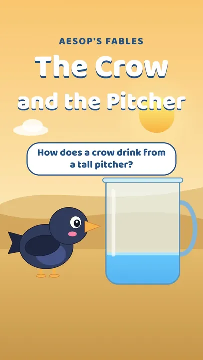 The Crow and the Pitcher, an animated reel about persistence